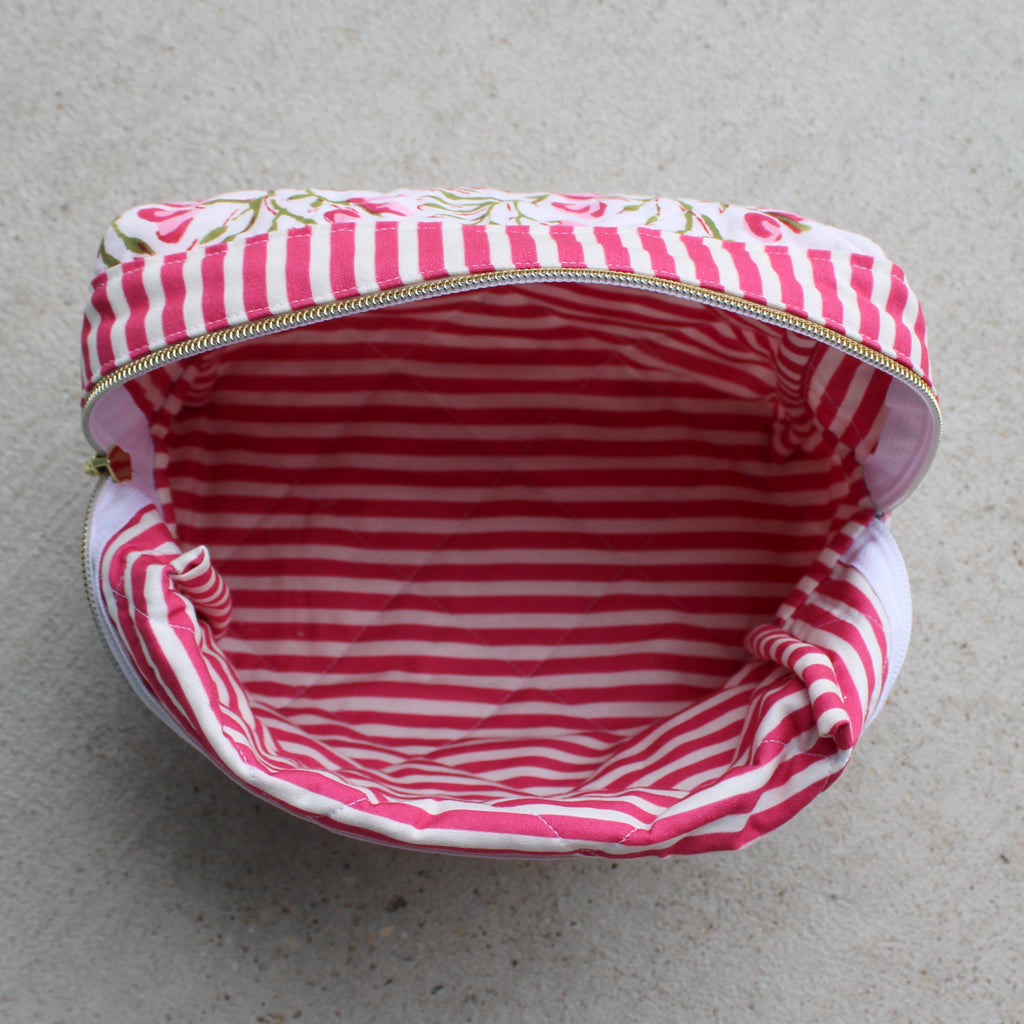 Pink Floral Size Large Bag