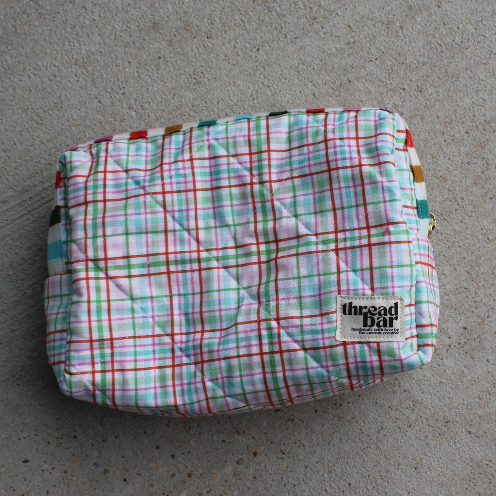 Multi Plaid Size Large Bag