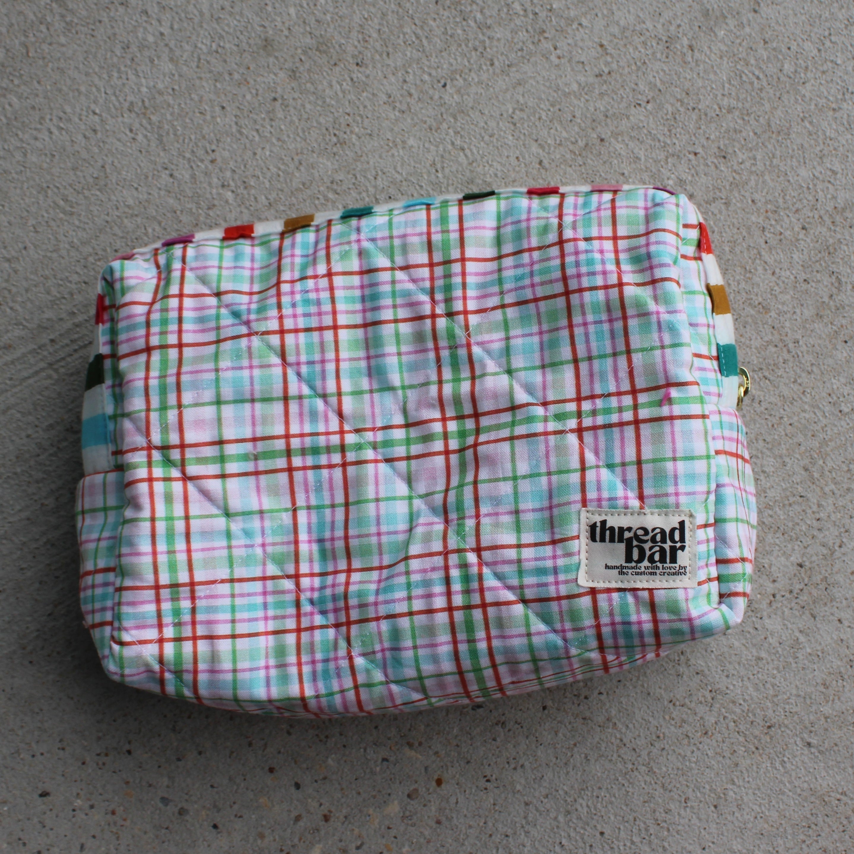 Multi Plaid Size Large Bag