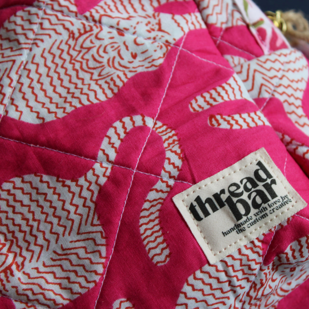 Pink Tiger Size Large Bag