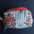 Blue Stripe Floral Size Small Bag