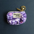 Purple Floral Coin Bag