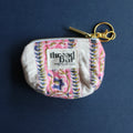 Floral Stripe Coin Bag