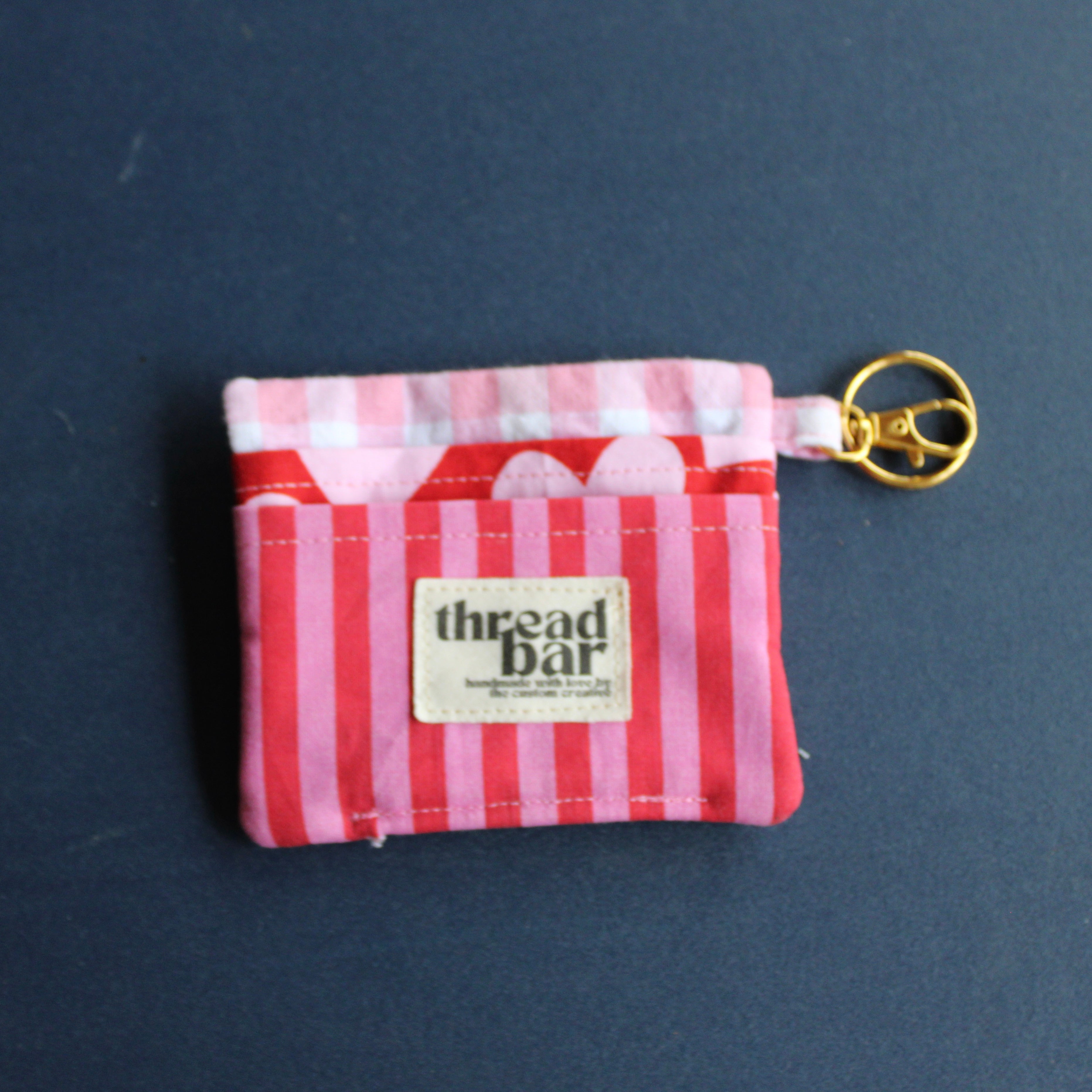 Pink Heart Card Bag
