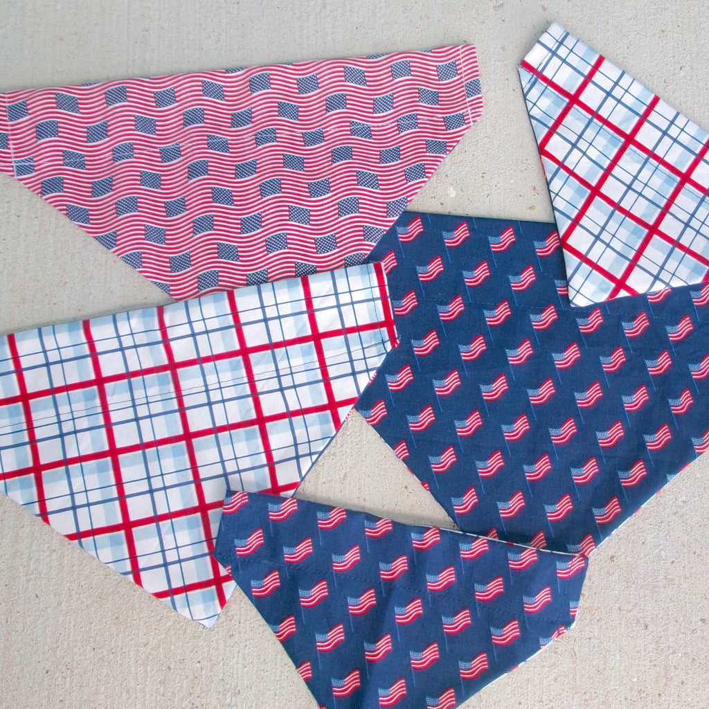 USA Reversible Dog Bandana