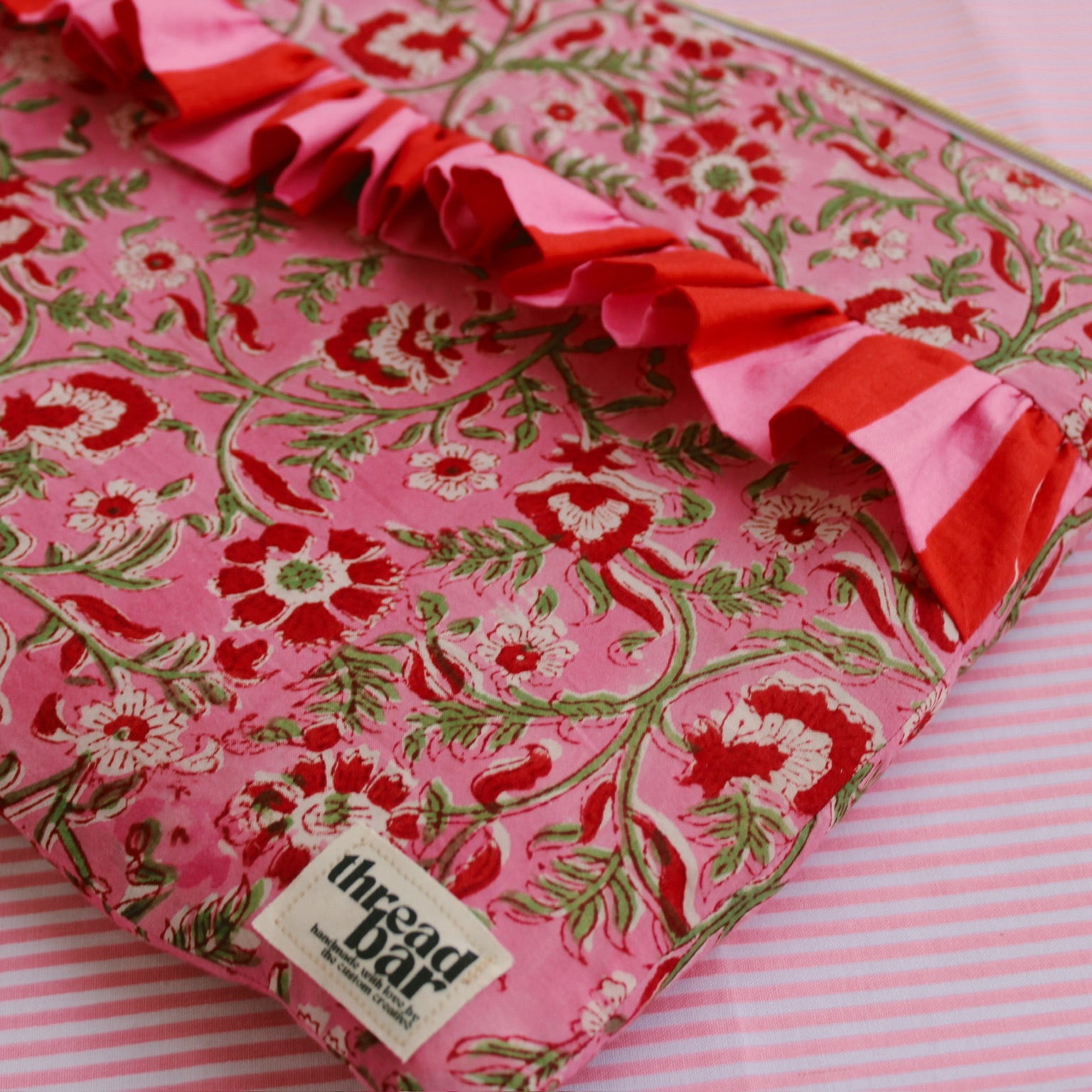 CUSTOM Laptop Bag with Accent Ruffle!