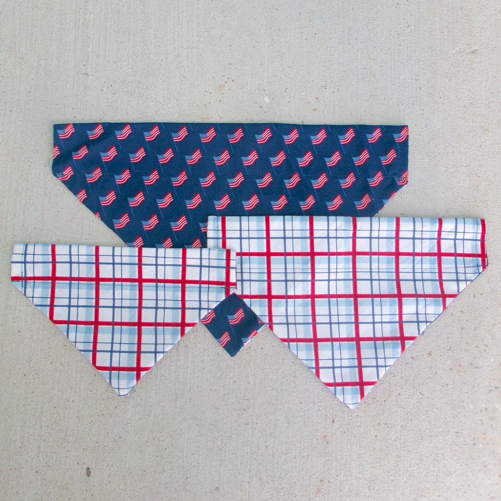 USA Reversible Dog Bandana