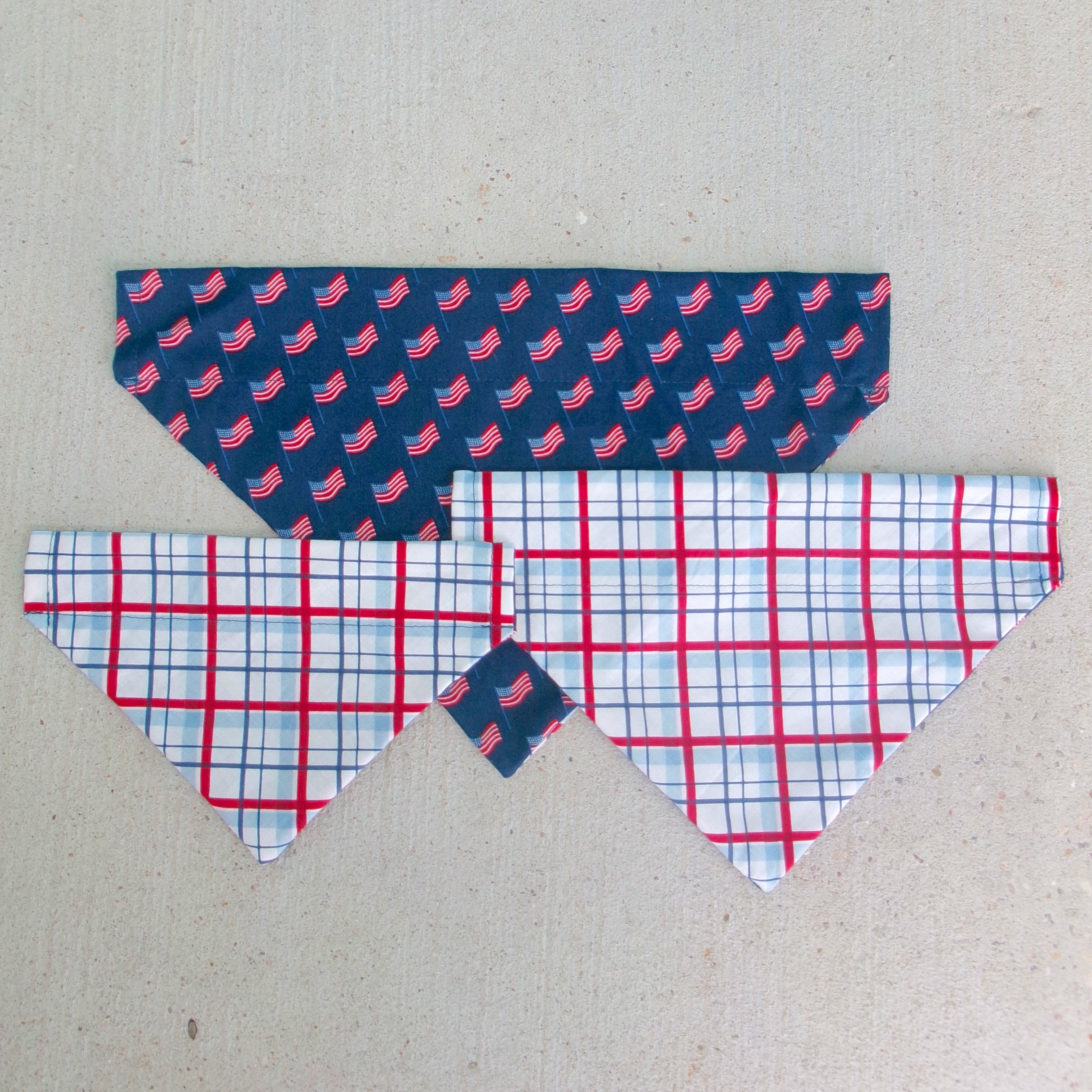 USA Reversible Dog Bandana