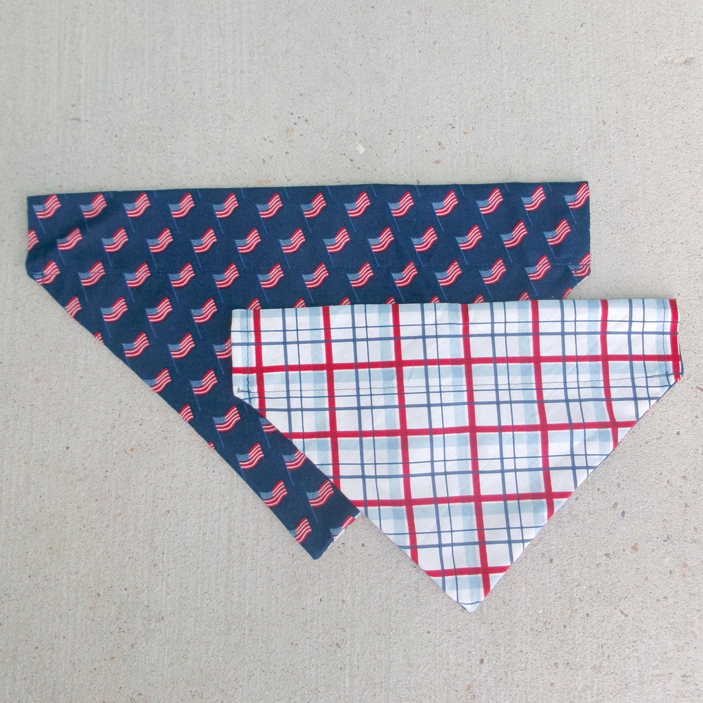 USA Reversible Dog Bandana