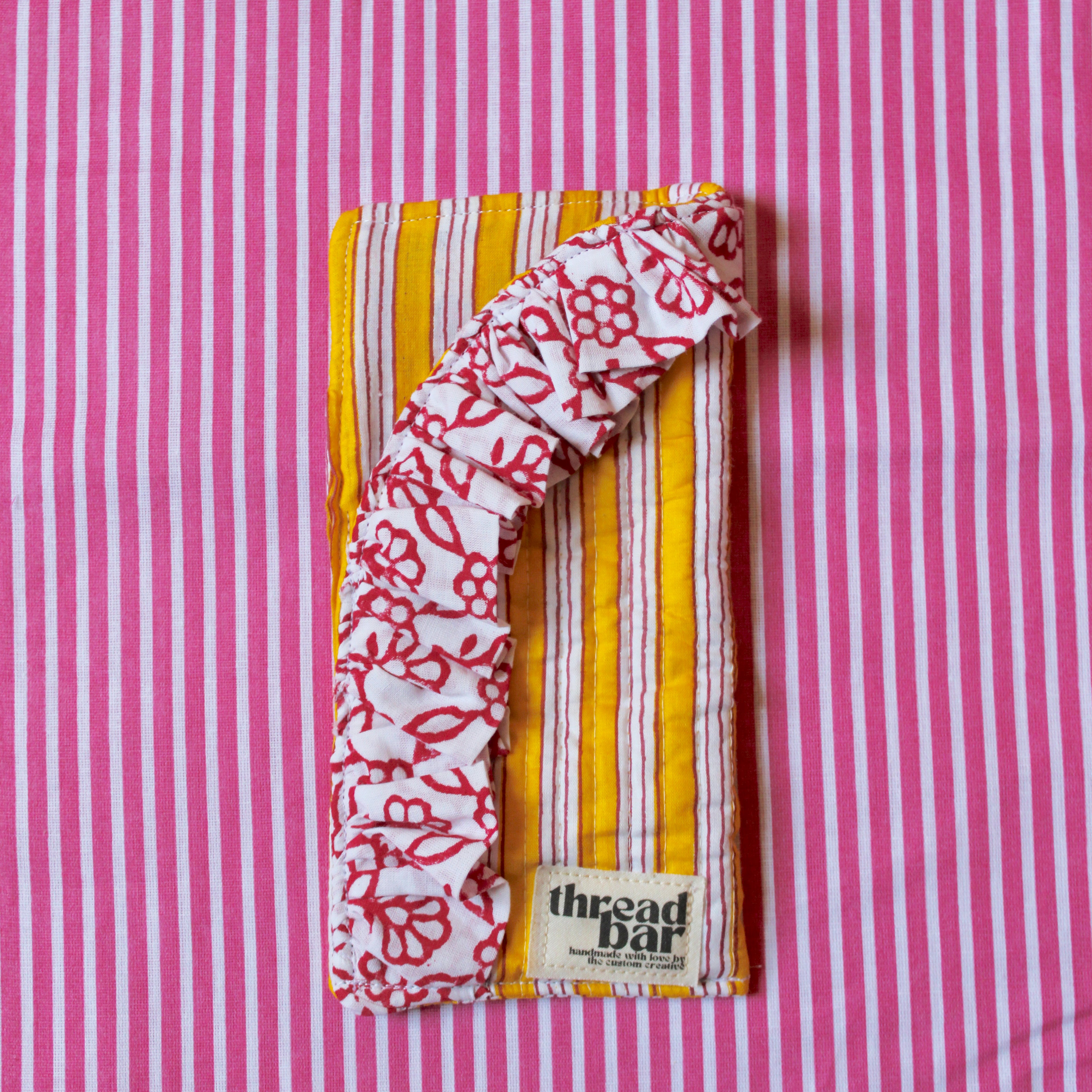 Custom Glasses Bag with Ruffle!