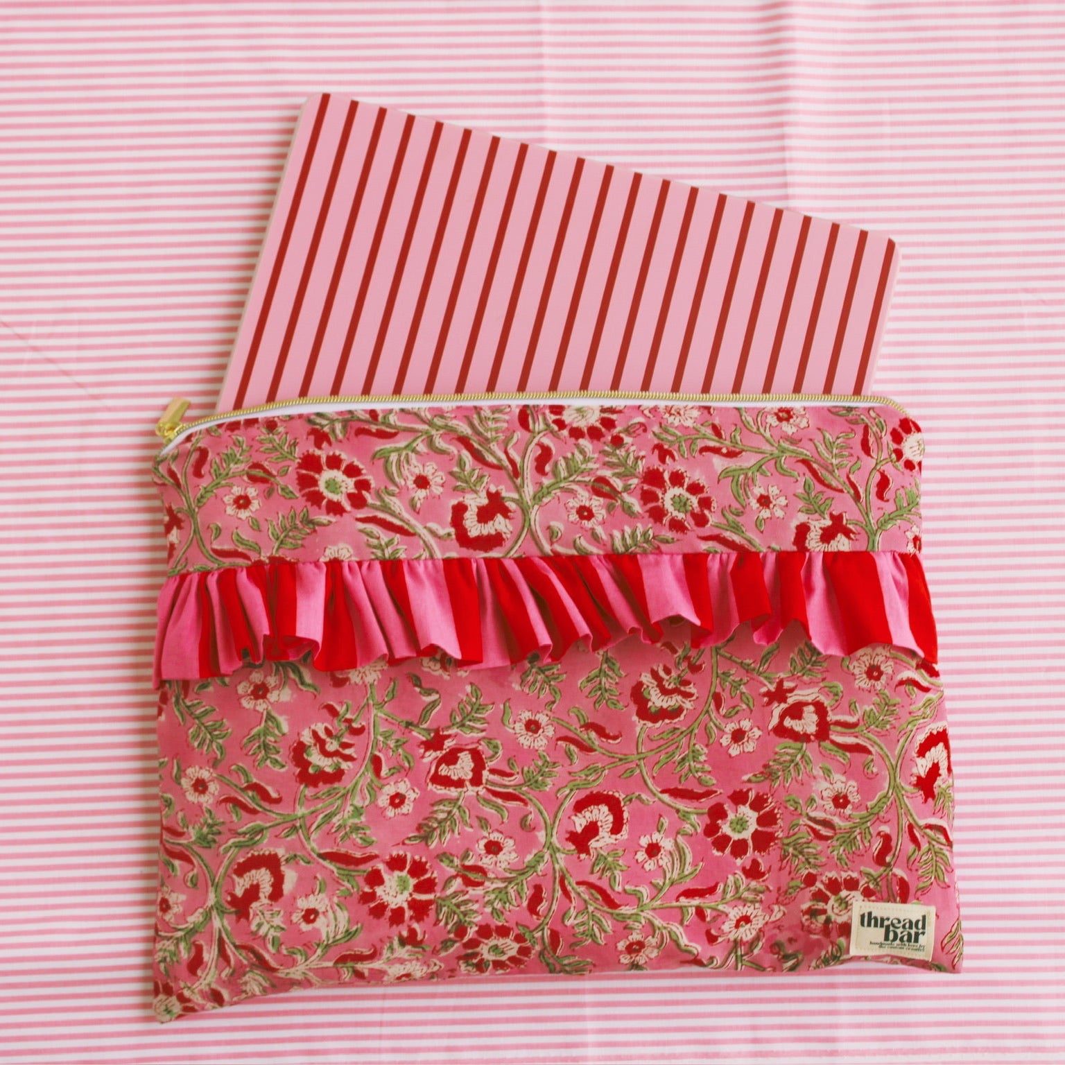 CUSTOM Laptop Bag with Accent Ruffle!